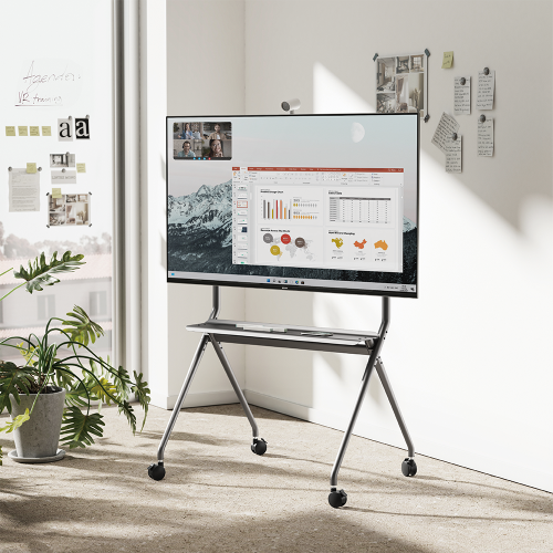 Heay duty tv cart for interactive whiteboard and TV from 50